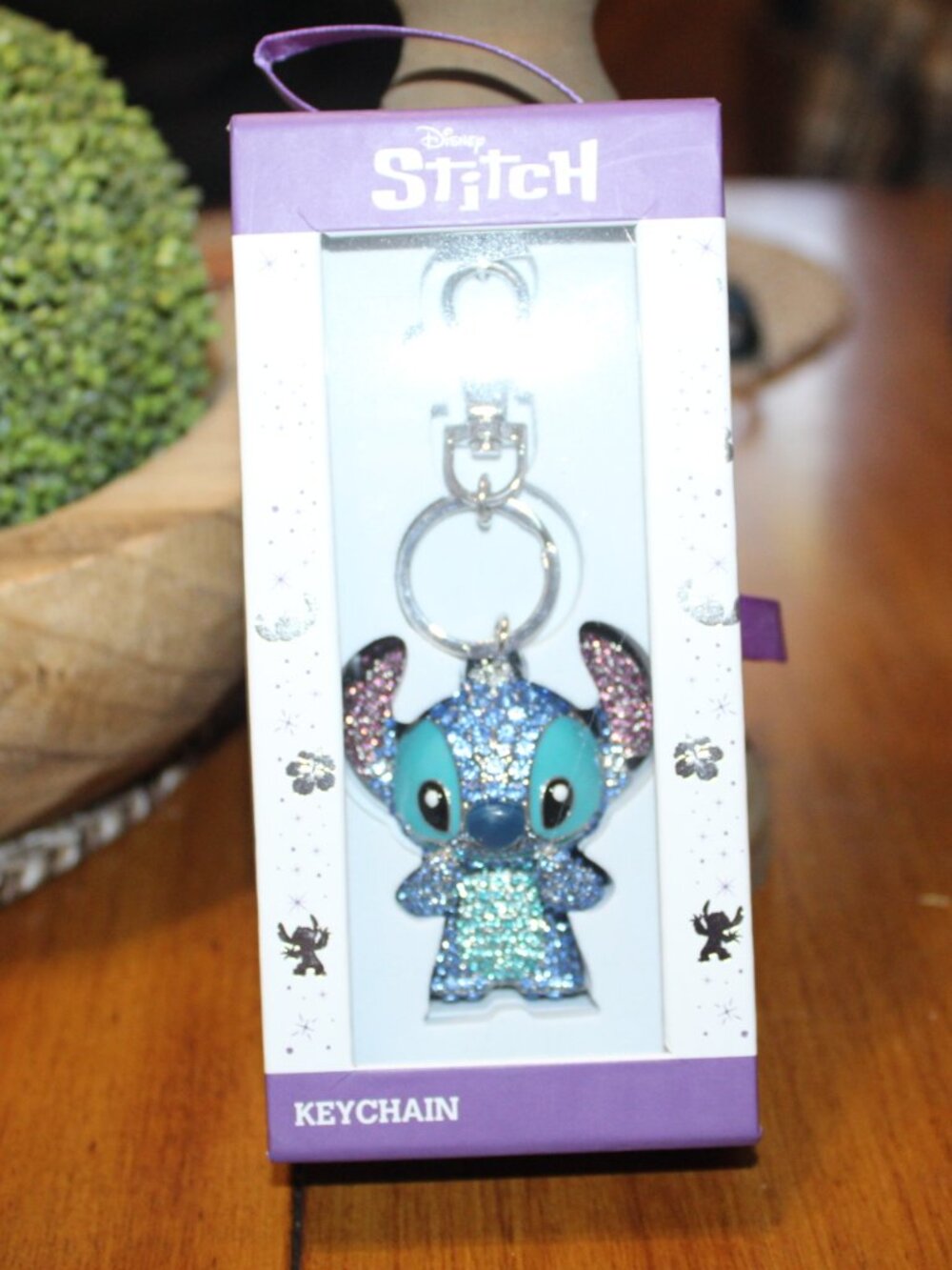 NWT Disney 3D Stitch Pave Bling bag charm Key Chain CUTE!! - Picture 3 of 6